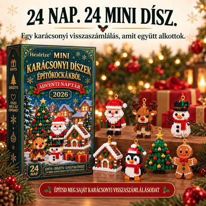 🎅🎅🎅Healrize® Adventní kalendář s 24 vánočními mini ozdobami z kostiček