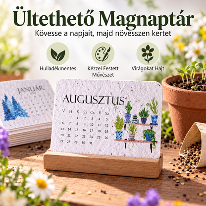 🪴2027-es magvas papír naptár