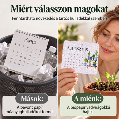 🪴2027-es magvas papír naptár
